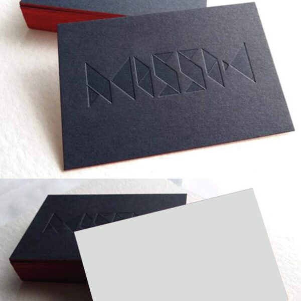 Debossed Business Card