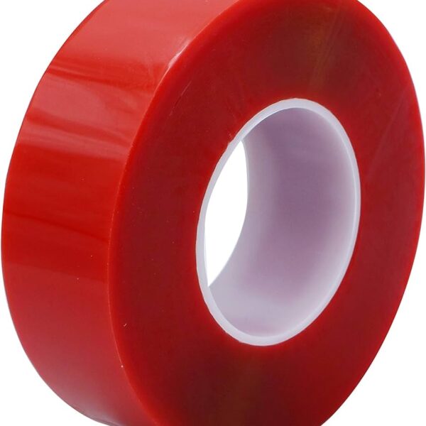 Bimeks 50mm X 50M, Double Side Clear Tape (Red Tape)