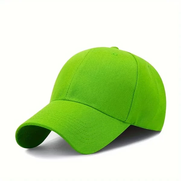 Candy Color Simple Baseball Cap Unisex Casual Sports Hats Lightweight Velcro Adjustable For Women Men