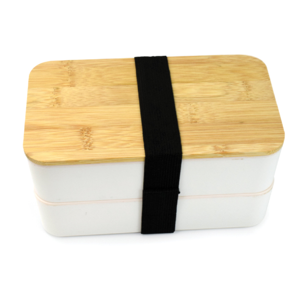 TBA-L 02 2-LAYER PLASTIC LUNCH BOX WITH CUTLERY SET