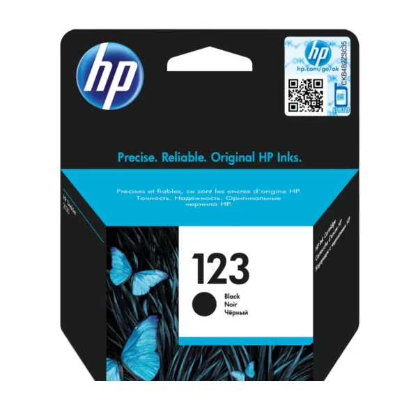 HP 123 BLACK INK CARTRIDGE