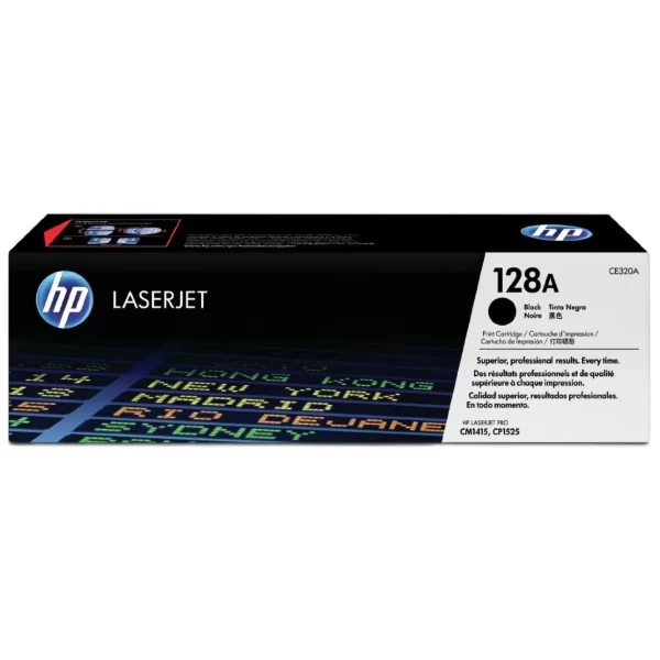 HP 128A BLACK TONER CARTRIDGE - CE320A