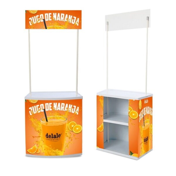 Event & Supermarket Collapsible Plastic Promotion Table Counter Booth Table