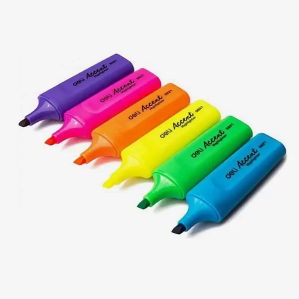 Deli 10-Piece Highlighter Mix Ink